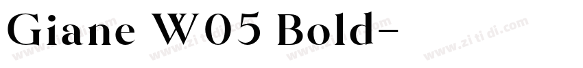 Giane W05 Bold字体转换